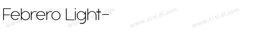 Febrero Light字体转换
